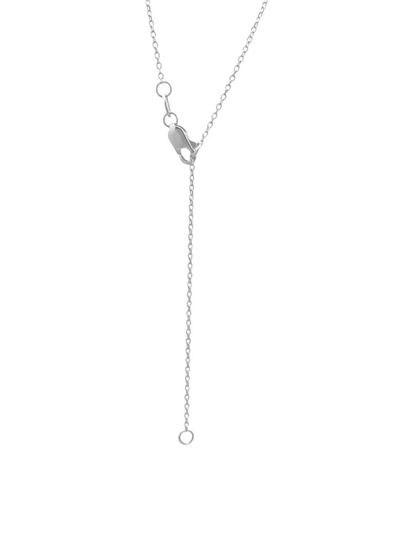 Diamond Cut Adjustable Necklace 14K White Gold For simplicity in all of the right details, look no further than this necklace. For simplicity in all of the right details, look no further than this necklace. this necklace is delicate and minimalistic, making it perfect for that pendant that needs a little something to help it shine a little brighter. Fashionable, and chic, it’ll be a staple in your jewelry collection for its timelessness and durability.