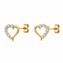 Accent Heart 14K Gold Earrings