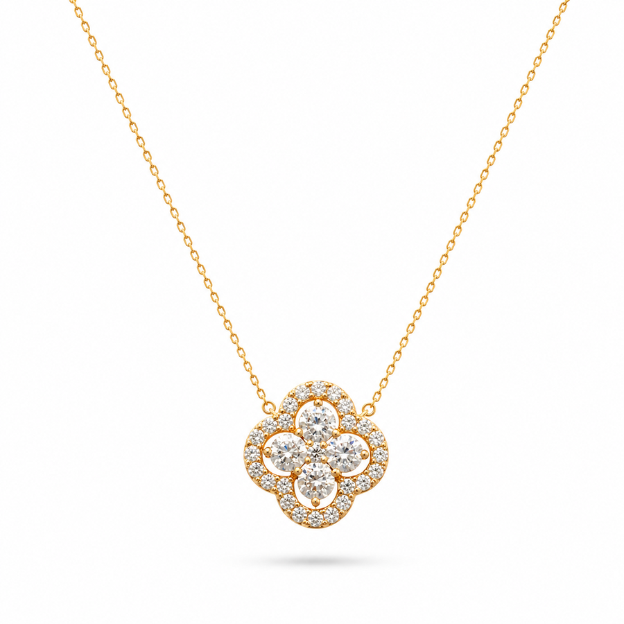 Clover Necklace 14K Gold