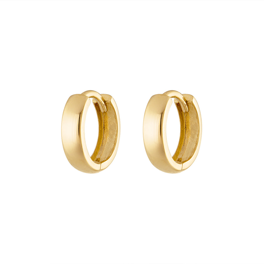 Huggie Hoop Earring 14K Gold