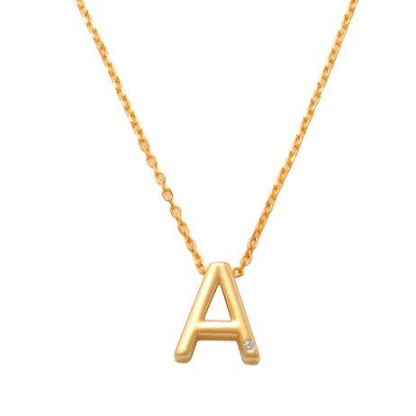 A Initial Necklace 14K Gold A unique and timeless piece of jewelry that will be cherished for years to come! This stunning piece is perfect for adding a touch a personalization and style to any outfit.   Professionally designed with integrity, this necklace offers up an easy read for all to admire. Choose a letter, making it a truly special and unique piece of jewelry. 