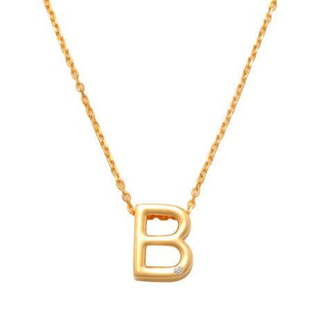 B Initial Necklace 14K Gold A unique and timeless piece of jewelry that will be cherished for years to come! This stunning piece is perfect for adding a touch a personalization and style to any outfit.   Professionally designed with integrity, this necklace offers up an easy read for all to admire. Choose a letter, making it a truly special and unique piece of jewelry. 
