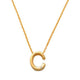 C Initial Necklace 14K Gold A unique and timeless piece of jewelry that will be cherished for years to come! This stunning piece is perfect for adding a touch a personalization and style to any outfit.   Professionally designed with integrity, this necklace offers up an easy read for all to admire. Choose a letter, making it a truly special and unique piece of jewelry. 