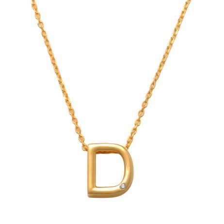 D Initial Necklace 14K Gold A unique and timeless piece of jewelry that will be cherished for years to come! This stunning piece is perfect for adding a touch a personalization and style to any outfit.   Professionally designed with integrity, this necklace offers up an easy read for all to admire. Choose a letter, making it a truly special and unique piece of jewelry. 