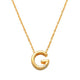 G Initial Necklace 14K Gold A unique and timeless piece of jewelry that will be cherished for years to come! This stunning piece is perfect for adding a touch a personalization and style to any outfit.   Professionally designed with integrity, this necklace offers up an easy read for all to admire. Choose a letter, making it a truly special and unique piece of jewelry. 