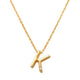 K Initial Necklace 14K Gold A unique and timeless piece of jewelry that will be cherished for years to come! This stunning piece is perfect for adding a touch a personalization and style to any outfit.   Professionally designed with integrity, this necklace offers up an easy read for all to admire. Choose a letter, making it a truly special and unique piece of jewelry. 