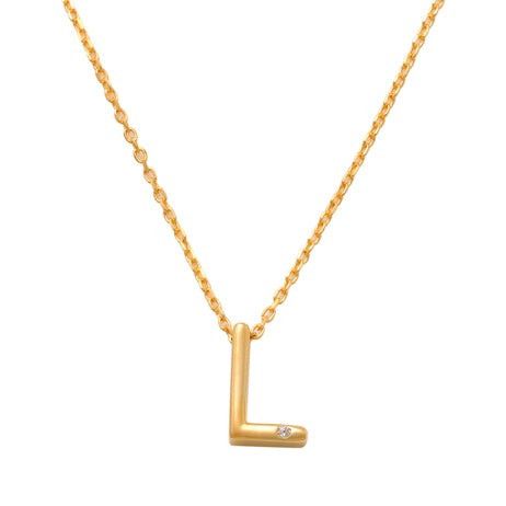 L Initial Necklace 14K Gold A unique and timeless piece of jewelry that will be cherished for years to come! This stunning piece is perfect for adding a touch a personalization and style to any outfit.   Professionally designed with integrity, this necklace offers up an easy read for all to admire. Choose a letter, making it a truly special and unique piece of jewelry. 