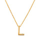 L Initial Necklace 14K Gold A unique and timeless piece of jewelry that will be cherished for years to come! This stunning piece is perfect for adding a touch a personalization and style to any outfit.   Professionally designed with integrity, this necklace offers up an easy read for all to admire. Choose a letter, making it a truly special and unique piece of jewelry. 