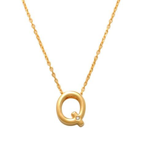 Q Initial Necklace 14K Gold A unique and timeless piece of jewelry that will be cherished for years to come! This stunning piece is perfect for adding a touch a personalization and style to any outfit.   Professionally designed with integrity, this necklace offers up an easy read for all to admire. Choose a letter, making it a truly special and unique piece of jewelry. 