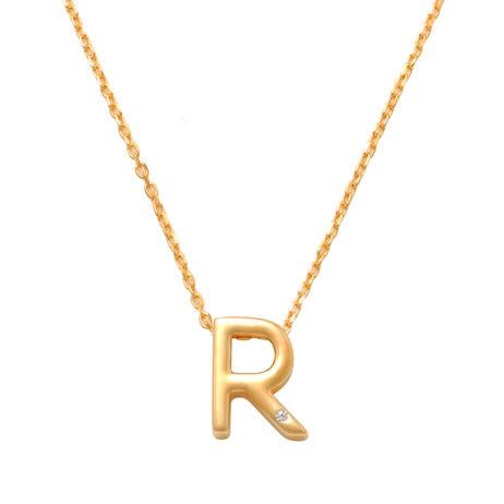 R Initial Necklace 14K Gold A unique and timeless piece of jewelry that will be cherished for years to come! This stunning piece is perfect for adding a touch a personalization and style to any outfit.   Professionally designed with integrity, this necklace offers up an easy read for all to admire. Choose a letter, making it a truly special and unique piece of jewelry. 