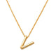 V Initial Necklace 14K Gold A unique and timeless piece of jewelry that will be cherished for years to come! This stunning piece is perfect for adding a touch a personalization and style to any outfit.   Professionally designed with integrity, this necklace offers up an easy read for all to admire. Choose a letter, making it a truly special and unique piece of jewelry. 