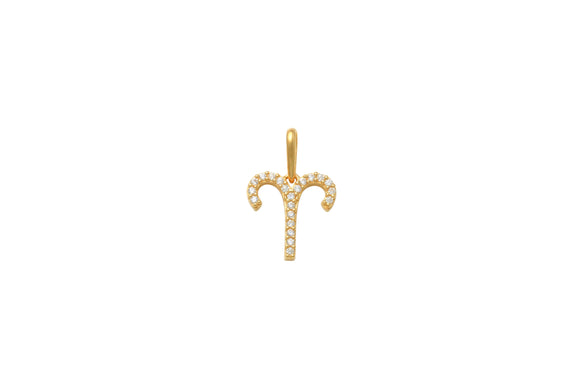 Aries Zodiac Charms 14K Gold Reveal to the world where your stars align featuring the zodiac pendant of your choice. Expertly crafted in glowing solid 14K Gold, minimal, modern but filled with so much meaning. Every sign has a story, and every story has a meaning. A whole lot of sparkle and a touch of the heavens in one piece.