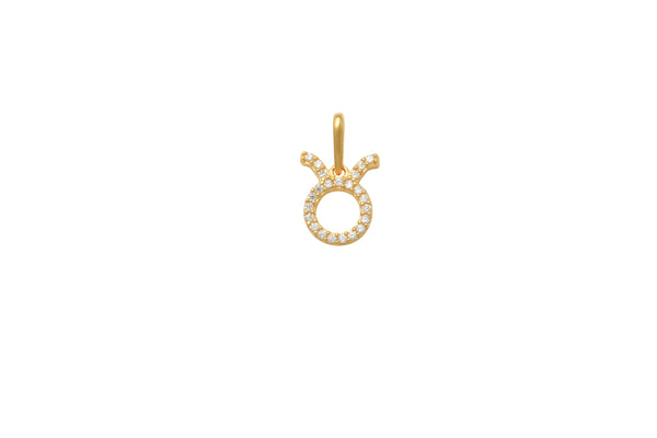 Taurus Zodiac Charms 14K Gold Reveal to the world where your stars align featuring the zodiac pendant of your choice. Expertly crafted in glowing solid 14K Gold, minimal, modern but filled with so much meaning. Every sign has a story, and every story has a meaning. A whole lot of sparkle and a touch of the heavens in one piece.