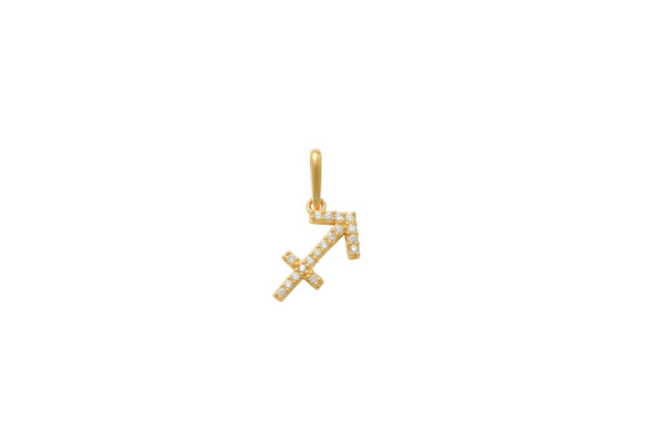 Sagittarius Zodiac Charms 14K Gold Reveal to the world where your stars align featuring the zodiac pendant of your choice. Expertly crafted in glowing solid 14K Gold, minimal, modern but filled with so much meaning. Every sign has a story, and every story has a meaning. A whole lot of sparkle and a touch of the heavens in one piece.