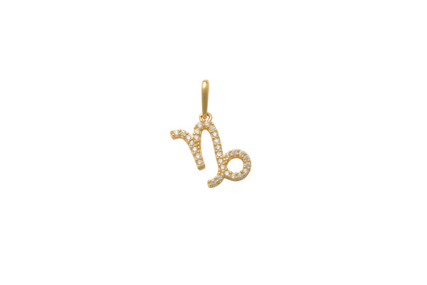 Capricorn Zodiac Charms 14K Gold Reveal to the world where your stars align featuring the zodiac pendant of your choice. Expertly crafted in glowing solid 14K Gold, minimal, modern but filled with so much meaning. Every sign has a story, and every story has a meaning. A whole lot of sparkle and a touch of the heavens in one piece.