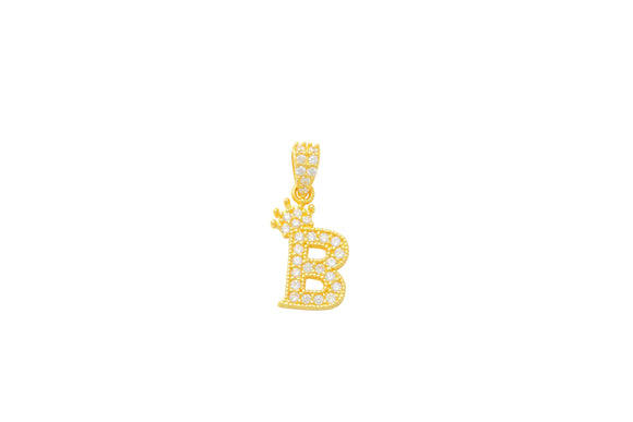 Crown Initial B Charm 14K Gold A unique and timeless piece of jewelry that will be cherished for tears to come! This stunning piece is perfect for adding a touch a personalization and style to any outfit.   Professionally designed with integrity, this charm offers up an easy read for all to admire. Choose a letter, making it a truly special and unique pice of jewelry. 