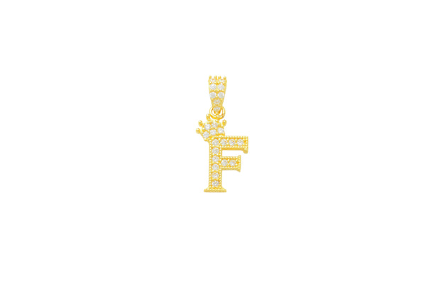 Crown Initial F Charm 14K Gold A unique and timeless piece of jewelry that will be cherished for tears to come! This stunning piece is perfect for adding a touch a personalization and style to any outfit.   Professionally designed with integrity, this charm offers up an easy read for all to admire. Choose a letter, making it a truly special and unique pice of jewelry. 