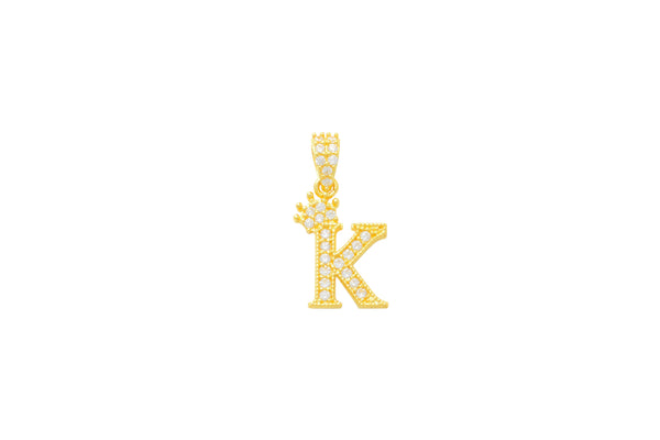 Crown Initial K Charm 14K Gold A unique and timeless piece of jewelry that will be cherished for tears to come! This stunning piece is perfect for adding a touch a personalization and style to any outfit.   Professionally designed with integrity, this charm offers up an easy read for all to admire. Choose a letter, making it a truly special and unique pice of jewelry. 