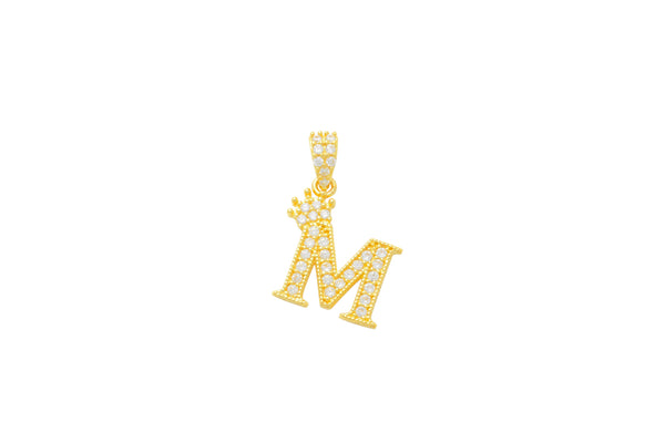 Crown Initial M Charm 14K Gold A unique and timeless piece of jewelry that will be cherished for tears to come! This stunning piece is perfect for adding a touch a personalization and style to any outfit.   Professionally designed with integrity, this charm offers up an easy read for all to admire. Choose a letter, making it a truly special and unique pice of jewelry. 