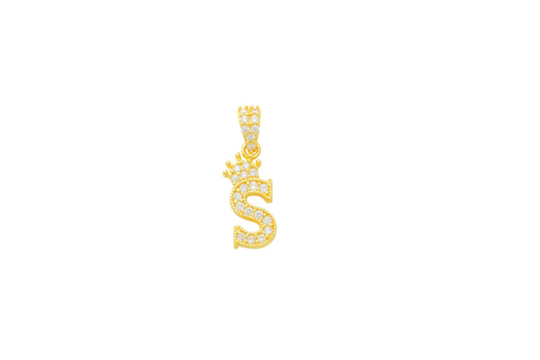 Crown Initial S Charm 14K Gold A unique and timeless piece of jewelry that will be cherished for tears to come! This stunning piece is perfect for adding a touch a personalization and style to any outfit.   Professionally designed with integrity, this charm offers up an easy read for all to admire. Choose a letter, making it a truly special and unique pice of jewelry. 