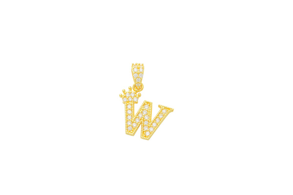 Crown Initial W Charm 14K Gold A unique and timeless piece of jewelry that will be cherished for tears to come! This stunning piece is perfect for adding a touch a personalization and style to any outfit.   Professionally designed with integrity, this charm offers up an easy read for all to admire. Choose a letter, making it a truly special and unique pice of jewelry. 