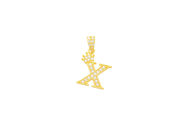 Crown Initial X Charm 14K Gold A unique and timeless piece of jewelry that will be cherished for tears to come! This stunning piece is perfect for adding a touch a personalization and style to any outfit.   Professionally designed with integrity, this charm offers up an easy read for all to admire. Choose a letter, making it a truly special and unique pice of jewelry. 