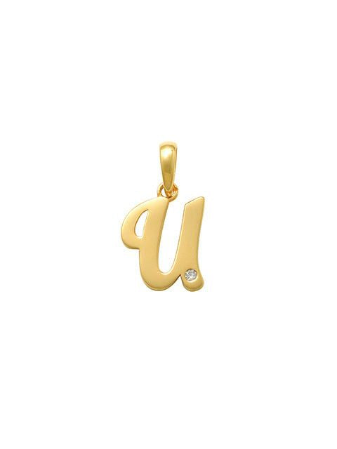 Script U Initial Charm 14K Gold A unique and timeless piece of jewelry that will be cherished for tears to come! This stunning piece is perfect for adding a touch a personalization and style to any outfit.   Professionally designed with integrity, this charm offers up an easy read for all to admire. Choose a letter, making it a truly special and unique pice of jewelry. 