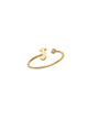 14K Gold Letter J Ring This trendy ring is an amazing statement. Lightweight durable and a sparkle to catch anyones eyes.   Each detail of the letter is carefully perfected and formed for easy reading. Simple and charming they can dress up every outfit with personalized style. Your everyday ring choose just got a whole lot easier. 