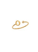 14K Gold Letter O Ring This trendy ring is an amazing statement. Lightweight durable and a sparkle to catch anyones eyes.   Each detail of the letter is carefully perfected and formed for easy reading. Simple and charming they can dress up every outfit with personalized style. Your everyday ring choose just got a whole lot easier. 