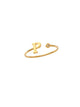 14K Gold Letter P Ring This trendy ring is an amazing statement. Lightweight durable and a sparkle to catch anyones eyes.   Each detail of the letter is carefully perfected and formed for easy reading. Simple and charming they can dress up every outfit with personalized style. Your everyday ring choose just got a whole lot easier. 