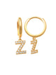 Dangling Z Initial Huggie Earrings 14K Gold The perfect statement-maker for any occasion. Wear it stacked or by itself.   Each detail of the letter is carefully perfected and formed for easy reading. Simple and charming they can dress up every outfit with personalized style. These earrings are designed to be worn alone or mixed with other earrings. Your everyday earring choose just got a whole lot easier. 