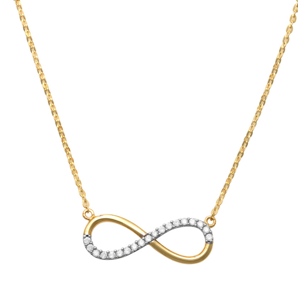 Infinity Loop Necklace 14K Gold A symbol of eternal love, our Infinity Loop Necklace is a timeless piece of designer fine jewelry with an elegant design.   Add something truly unique to your style gracefully wear a beautiful necklace, embrace the everlasting love. 