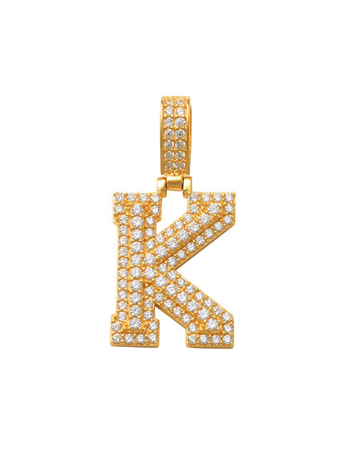 Varsity K Initial Charm 14K Gold A unique and timeless piece of jewelry that will be cherished for years to come! This stunning piece is perfect for adding a touch a personalization and style to any outfit.   Professionally designed with integrity, this charm offers up an easy read for all to admire. Choose a letter, making it a truly special and unique pice of jewelry. 