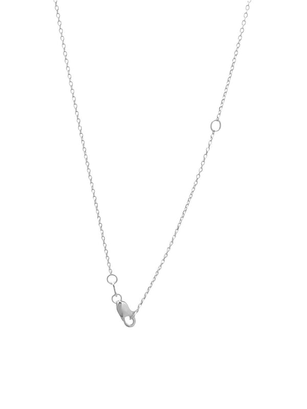 Diamond Cut Adjustable Necklace 14K White Gold For simplicity in all of the right details, look no further than this necklace. For simplicity in all of the right details, look no further than this necklace. this necklace is delicate and minimalistic, making it perfect for that pendant that needs a little something to help it shine a little brighter. Fashionable, and chic, it’ll be a staple in your jewelry collection for its timelessness and durability.