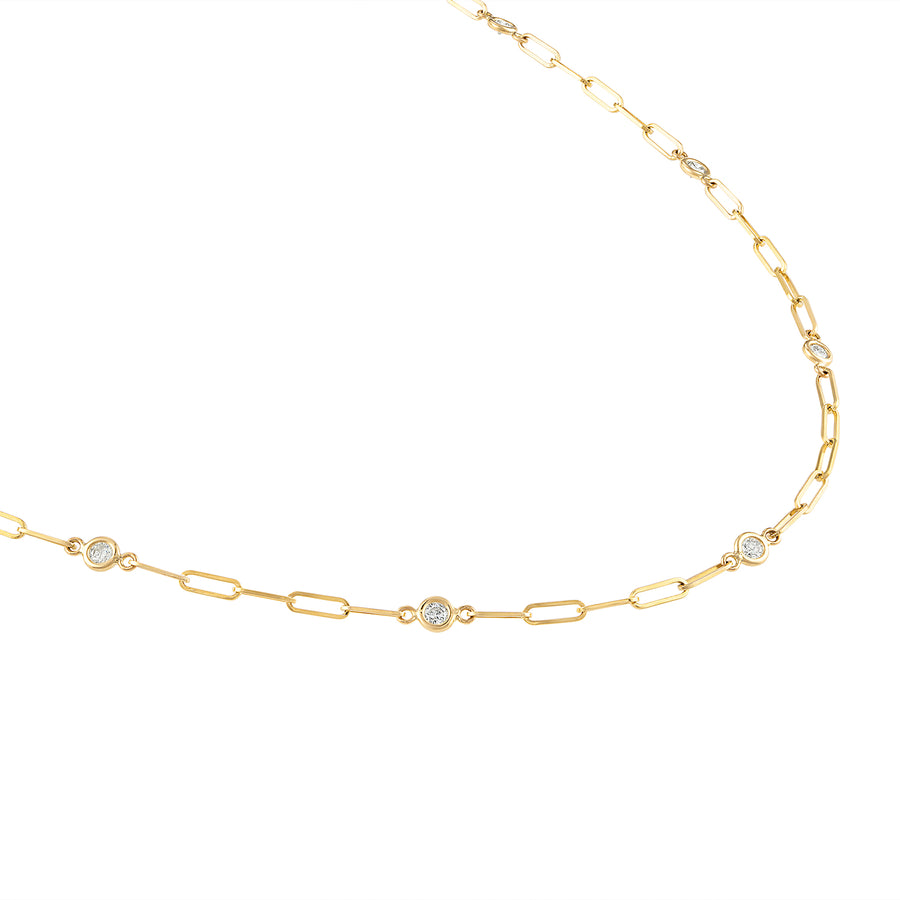 Diamonds By The Yard Paper Clip Necklace