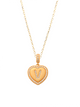 Heart Initial V Necklace 14K Gold A unique and timeless piece of jewelry that will be cherished for years to come! This stunning piece is perfect for adding a touch a personalization and style to any outfit.   Professionally designed with integrity, this necklace offers up an easy read for all to admire. Choose a letter, making it a truly special and unique piece of jewelry. 